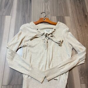 Abercrombie & Fitch Beige Women's Sweatshirt